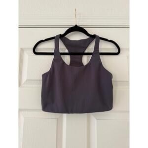 Outdoor Voices Long Line Sports Bra. Purple. Medium